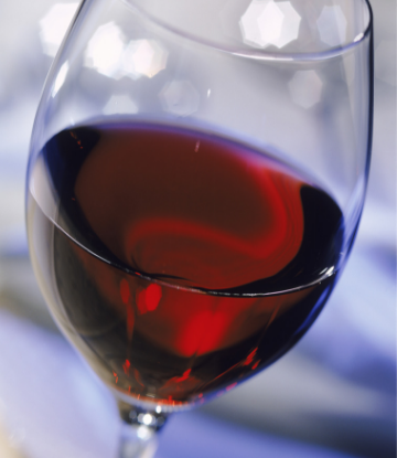 Supply Chain Scene, image of a glass of red wine