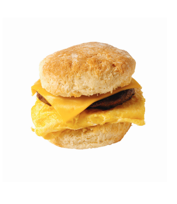 SCS, image of a breakfast biscuit sandwhich with egg and cheese 