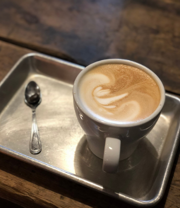 SCS, image of a fussy, coffee shop latte