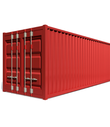 A shipping container 