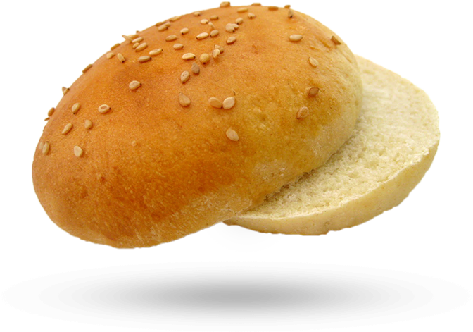 Hamburger bun with seeds