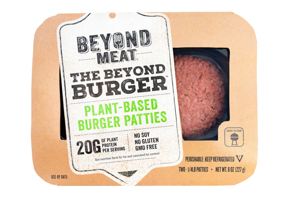 Package of Beyond Meat Burger