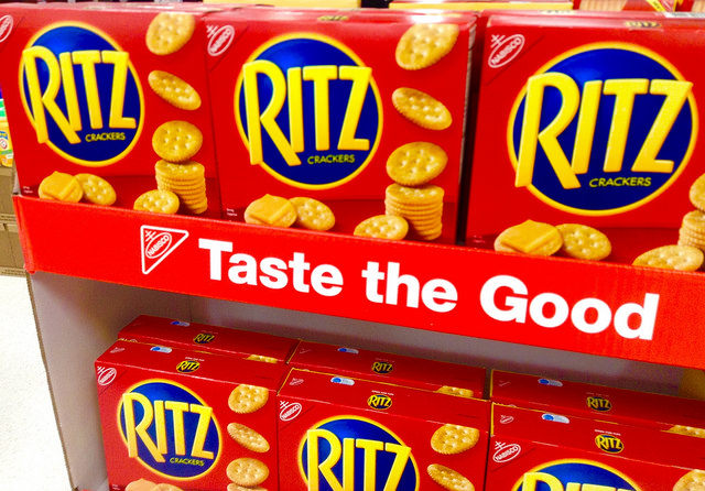 Display of Ritz Crackers