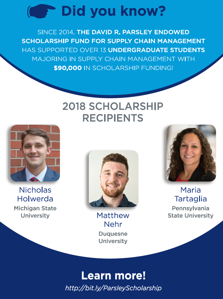 3 Parsley Scholarship Recipients