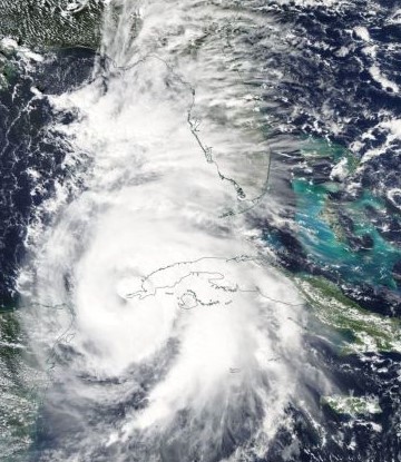 Image of Hurricane Michael from NASA satellite