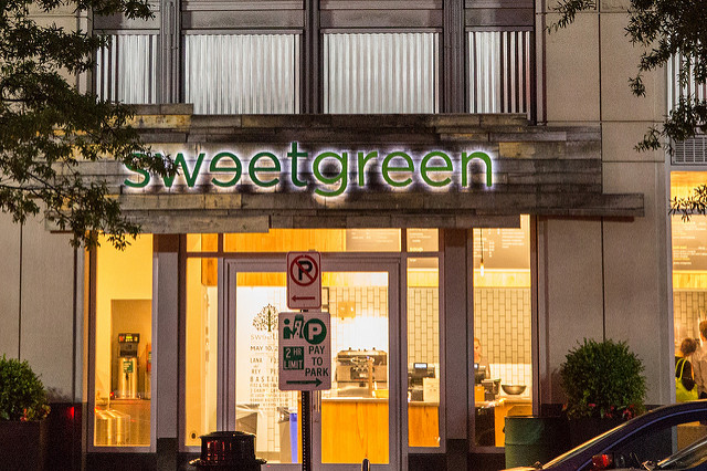 Sweetgreen restaurant in Arlington, Virginia.