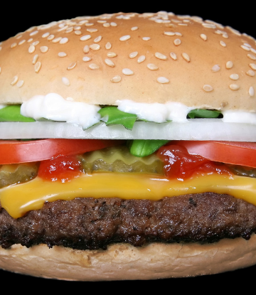 Supply Chain Scene, image of a hamburger 