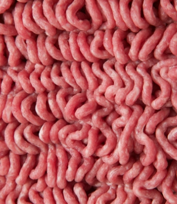 Supply Chain Scene, image of raw ground beef 