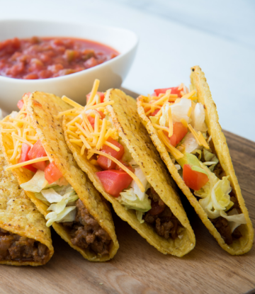 Supply Chain Scene, Image of three delicious tacos 