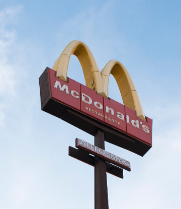 SCS, image of a mcdonald's sign against a blue sky 