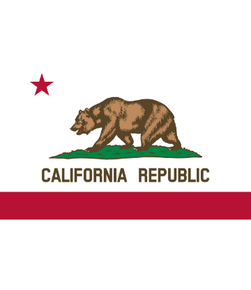 The state flag of California 