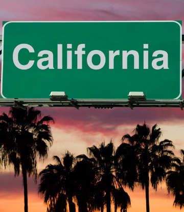 California road sign