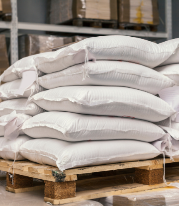 A pallet of baking flour 