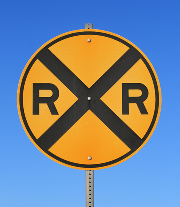 RR crossing sign