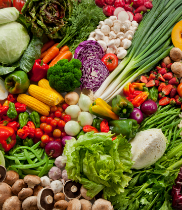 assortment of fresh vegetables 