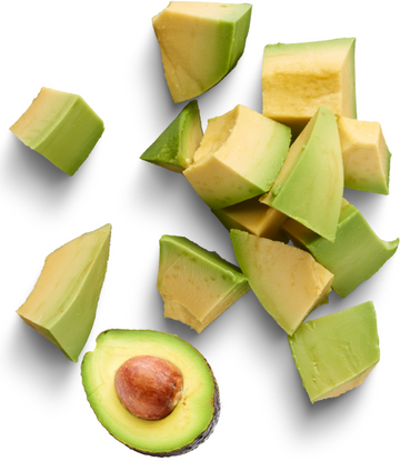 fresh avocado and slices