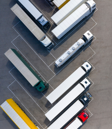 trucks parked 