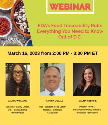 Food Traceability Webinar March 16, 2023