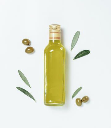 A bottle of olive oil 