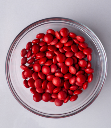 bowl of red candies