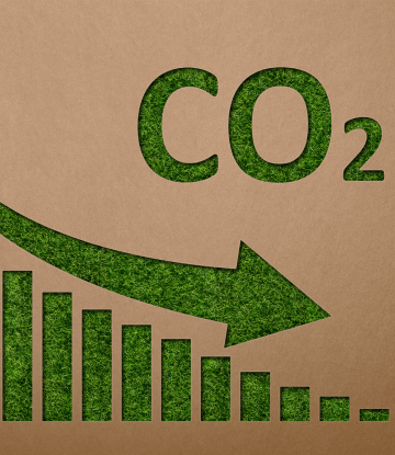 co2 arrow trending down 