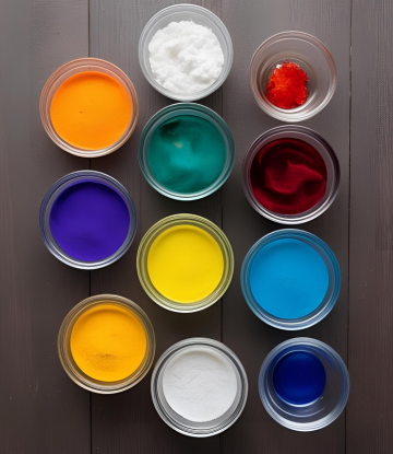 assorttment of food dyes