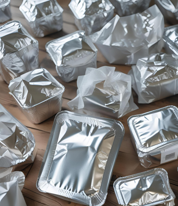 Assortment of aluminum packaging 
