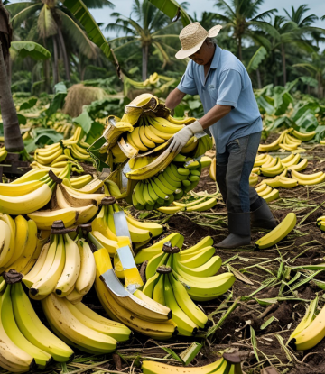 Bananas in the field 