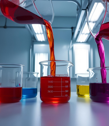 assortment of synthetic dyes