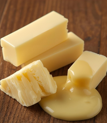 Butter sticks partially melting 