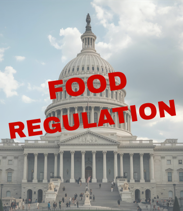 Government building with Food Regulation in red text 