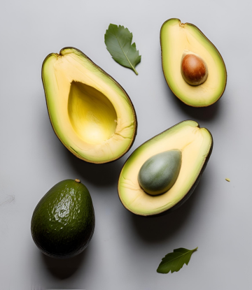 Sliced avocado