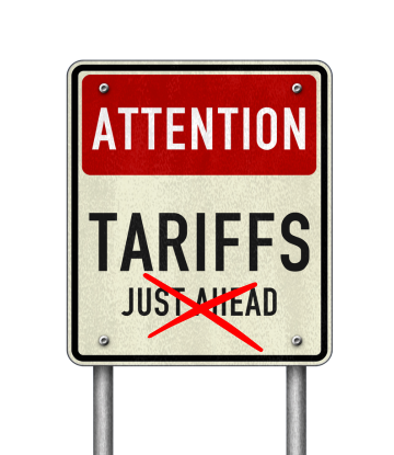 Tariff sign 