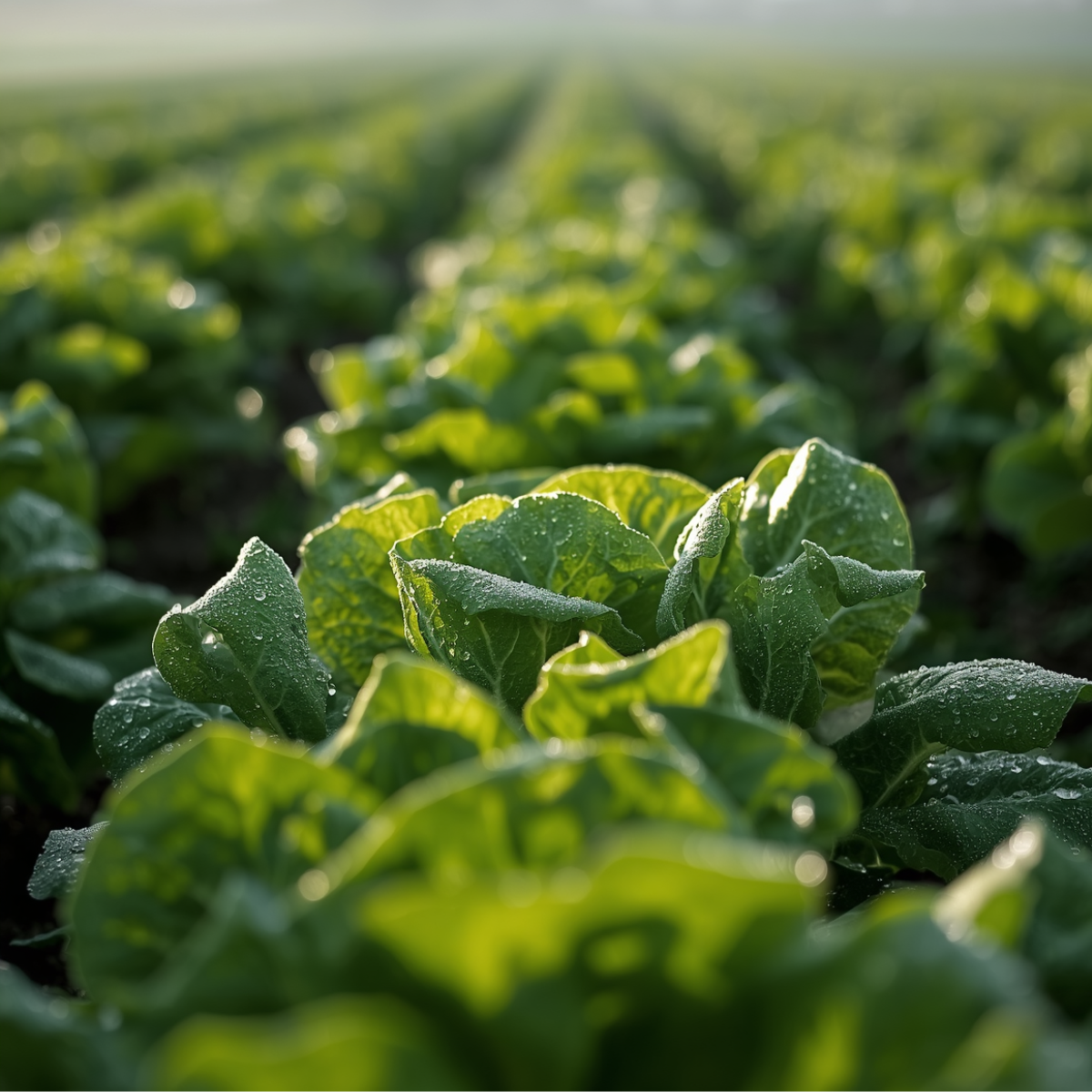 A field of lettuce 